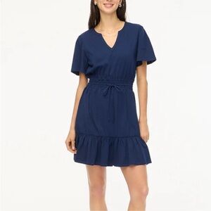 J crew Knit tie-waist mini dress XXL NWT